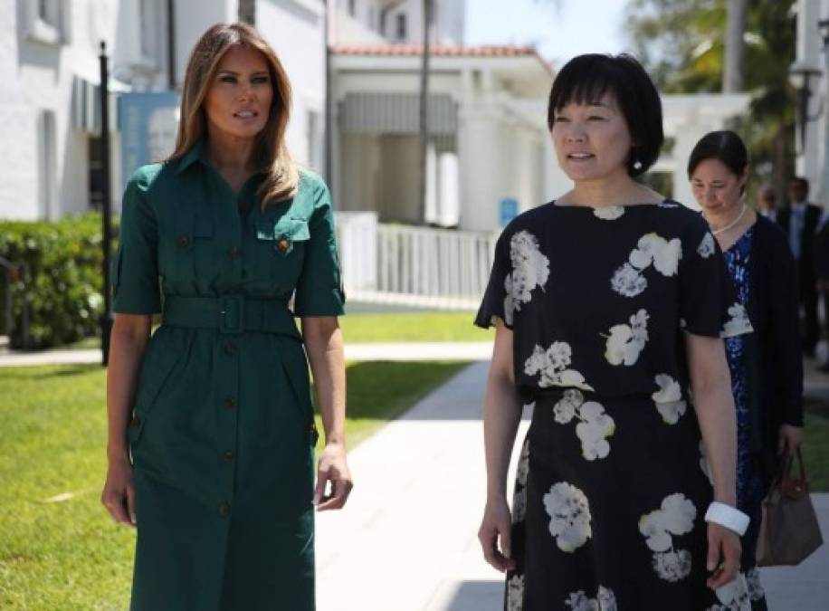 Fotos: Los relajados looks de Melania Trump y Akie Abe, la esposa del primer ministro japonés
