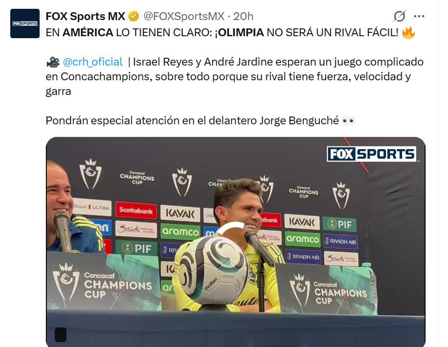 A sellar el boleto Lo que dicen los medios de México previo al América ante Olimpia