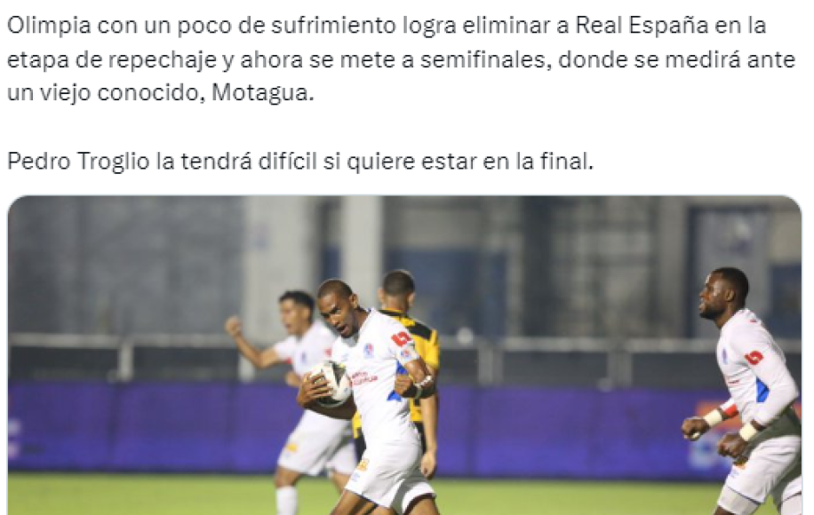 Lo que dicen los medios tras triunfo del Olimpia ante Real España