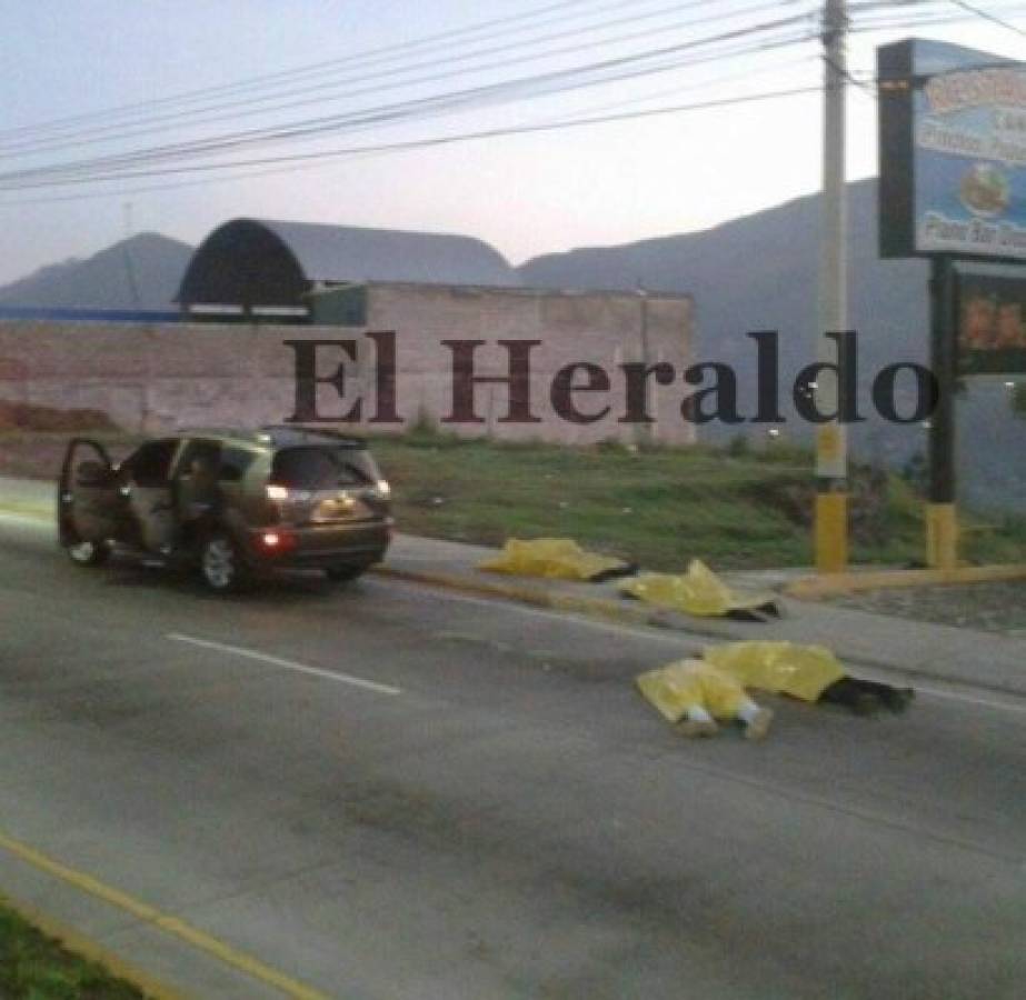 Matan a cuatro sujetos en la salida de Tegucigalpa al norte de Honduras