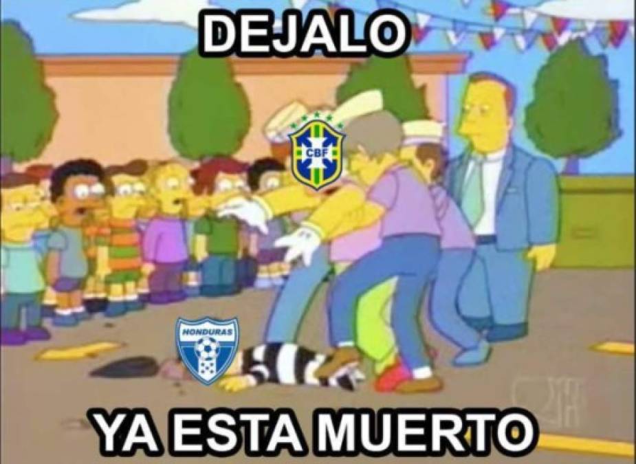 Con crueles memes ridiculizan la paliza de Brasil a Honduras