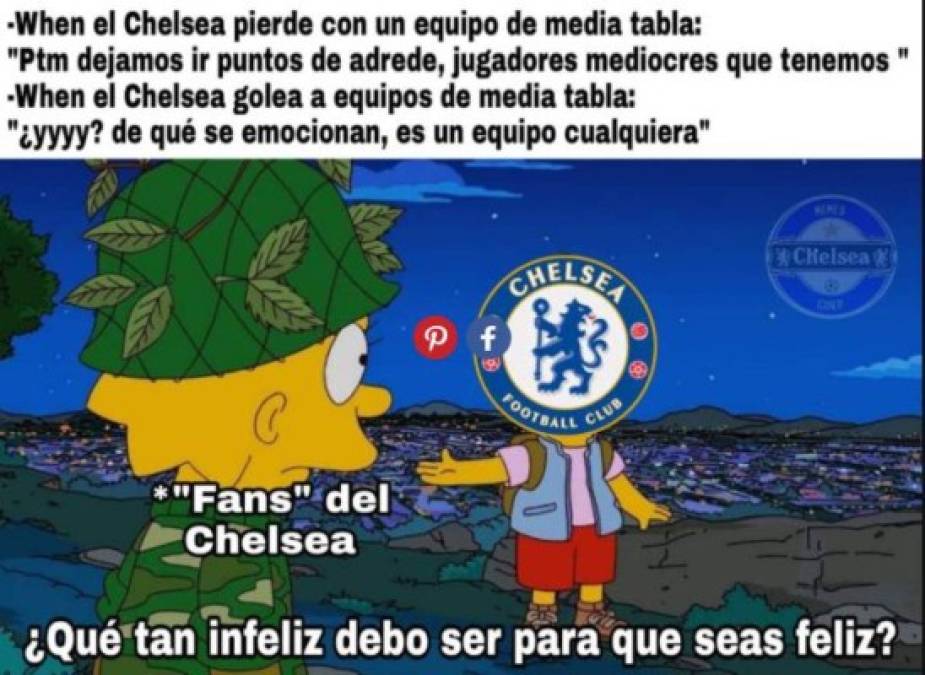 Los memes no perdonan al Chelsea tras paliza del Manchester City