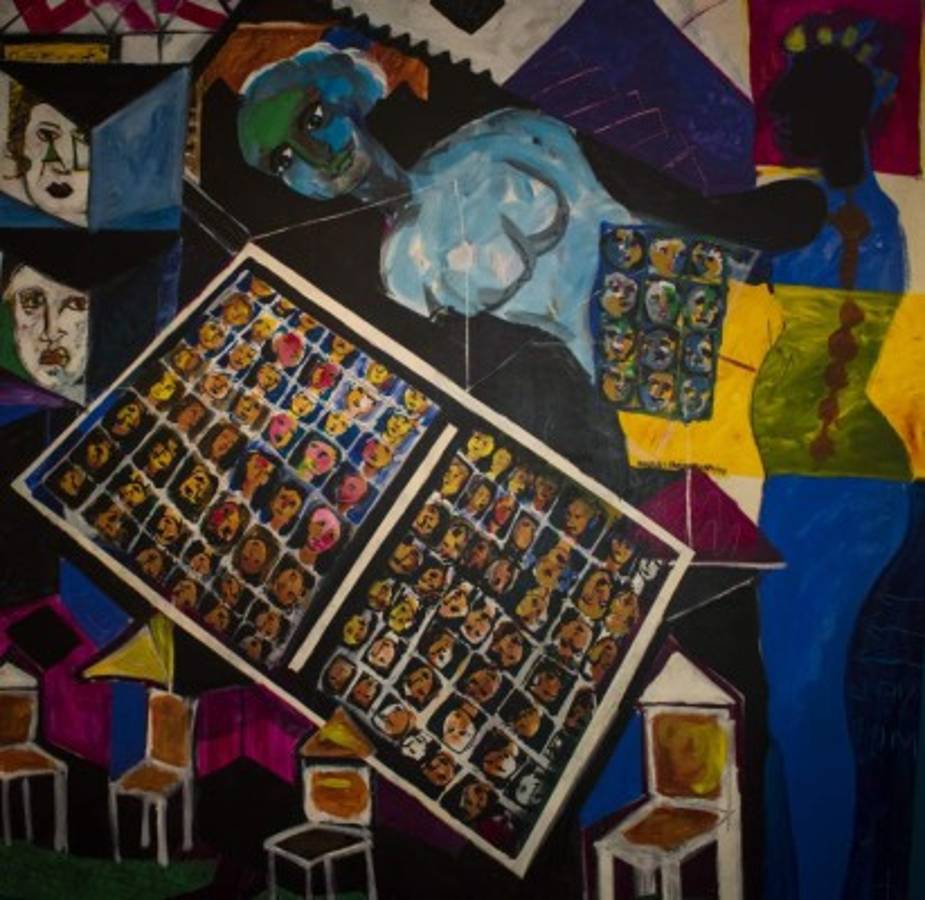 'La casa de Rafael Alberti'Pieza magistral de Ezequiel Padilla, esta obra es un ejemplo de composición sobre la diversidad de enfoques en el plano visual, pareciera un collage fotográfico.FOTOS: Daniela Lozano