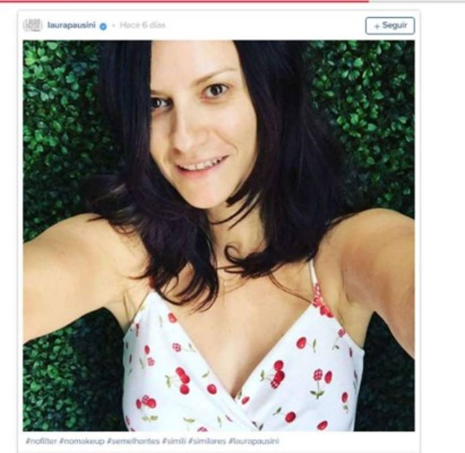 ¿Cómo luce la cantante Laura Pausini sin maquillajes?