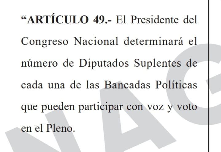¿Luis Redondo puede integrar suplentes en cualquier silla del Congreso Nacional? $!¿Luis Redondo puede integrar suplentes en cualquier silla del Congreso Nacional?