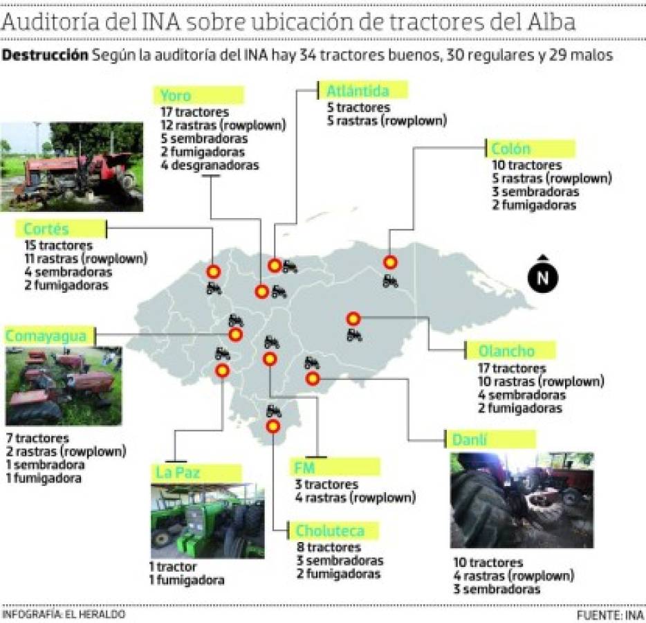 Nadie quiere saber nada de los tractores abandonados de la Alba