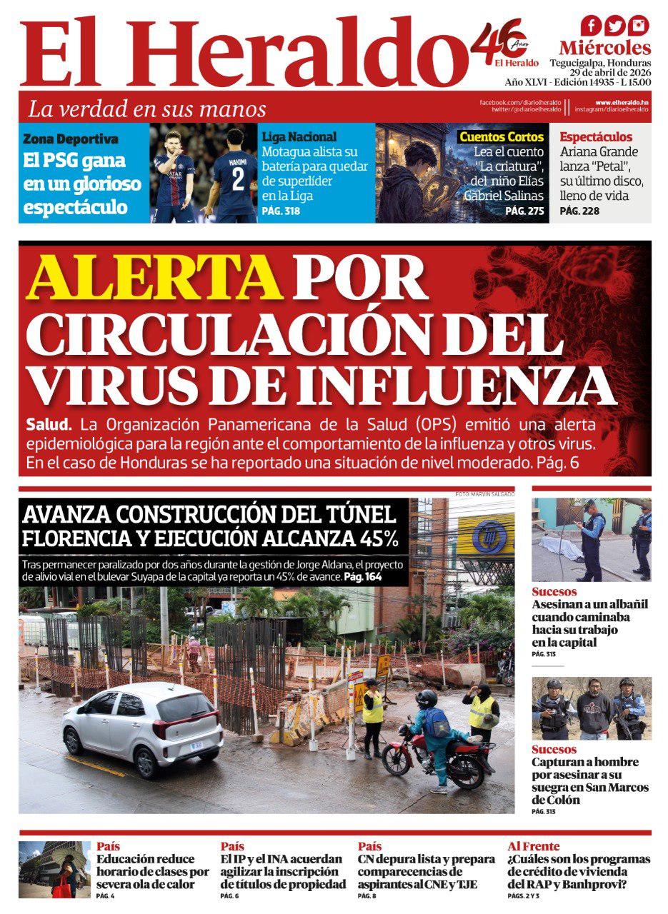 Alerta por circulación del virus de influenza