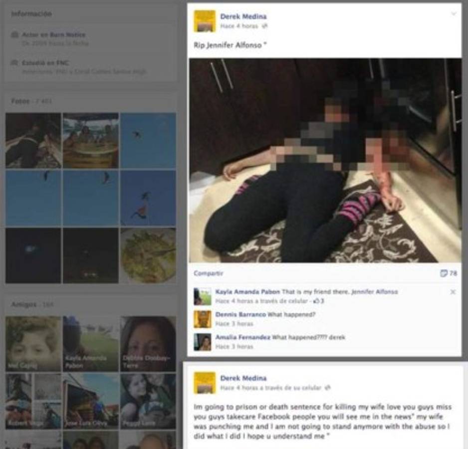 Hombre que puso en Facebook esposa muerta no tenía qué temer