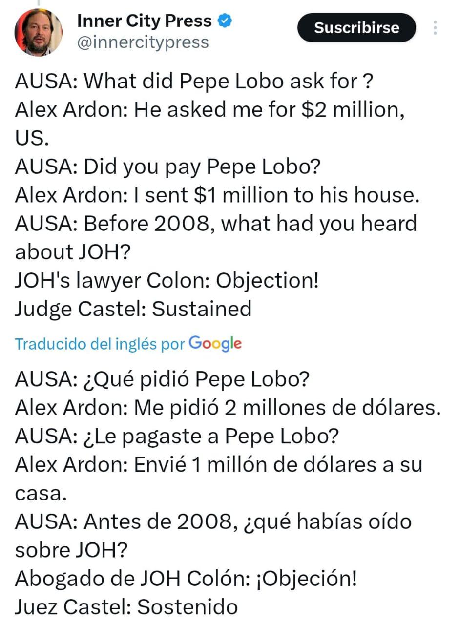 En directo: Juicio de Juan Orlando Hernández