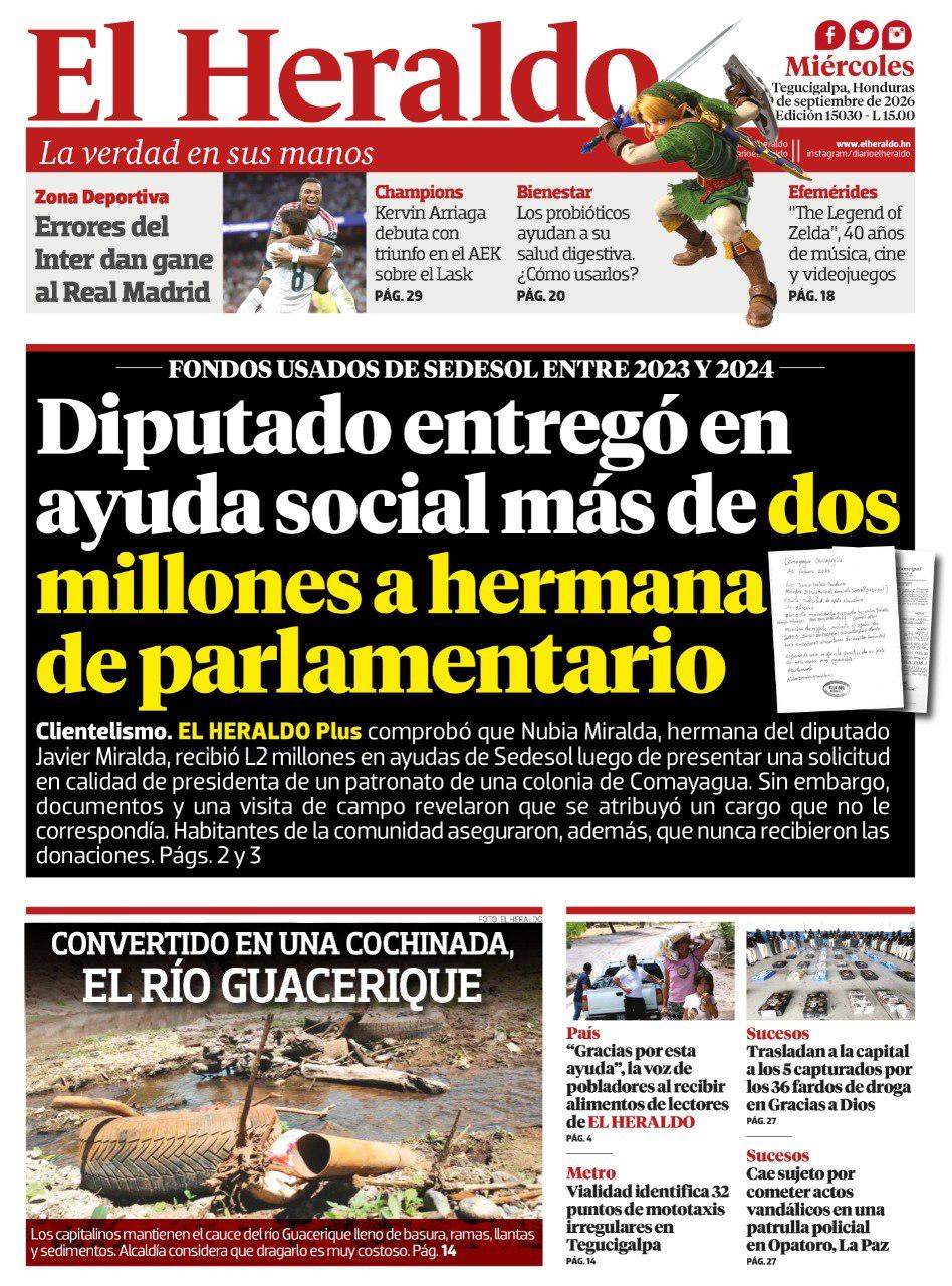Diputado entregó en ayuda social más de dos millones a hermana de parlamentario
