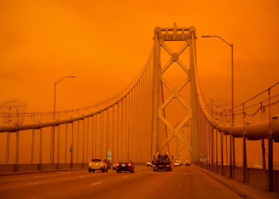 Apocalípticas imágenes que dejan los infernales incendios en San Francisco  