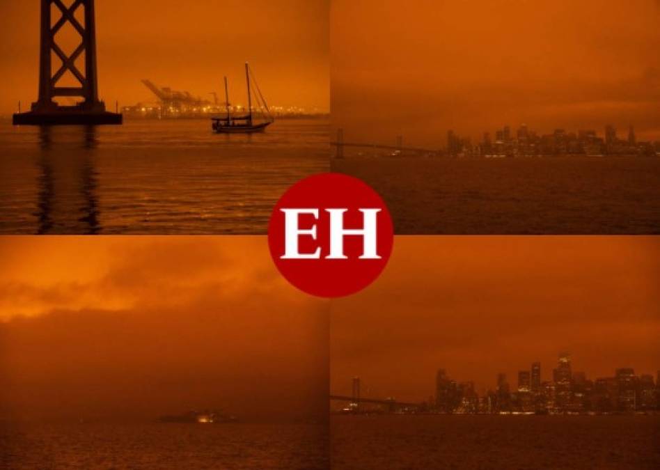 Apocalípticas imágenes que dejan los infernales incendios en San Francisco  