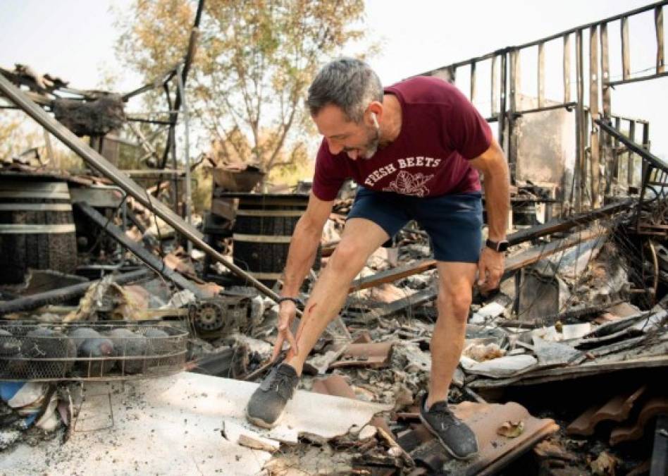 Desolación y llanto: las dramáticas fotos de los incendios en California  