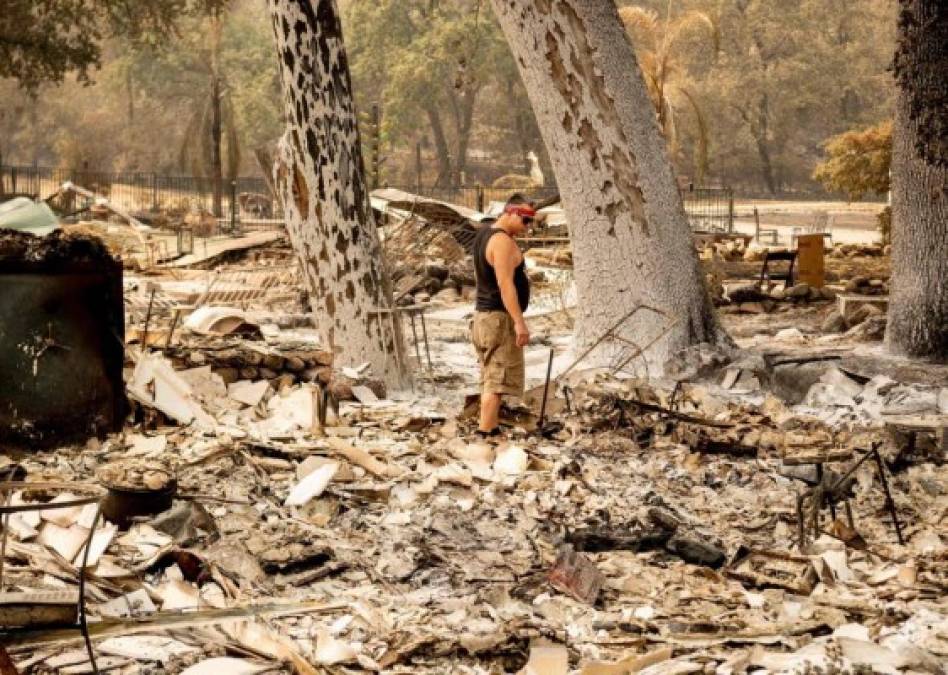 Desolación y llanto: las dramáticas fotos de los incendios en California  