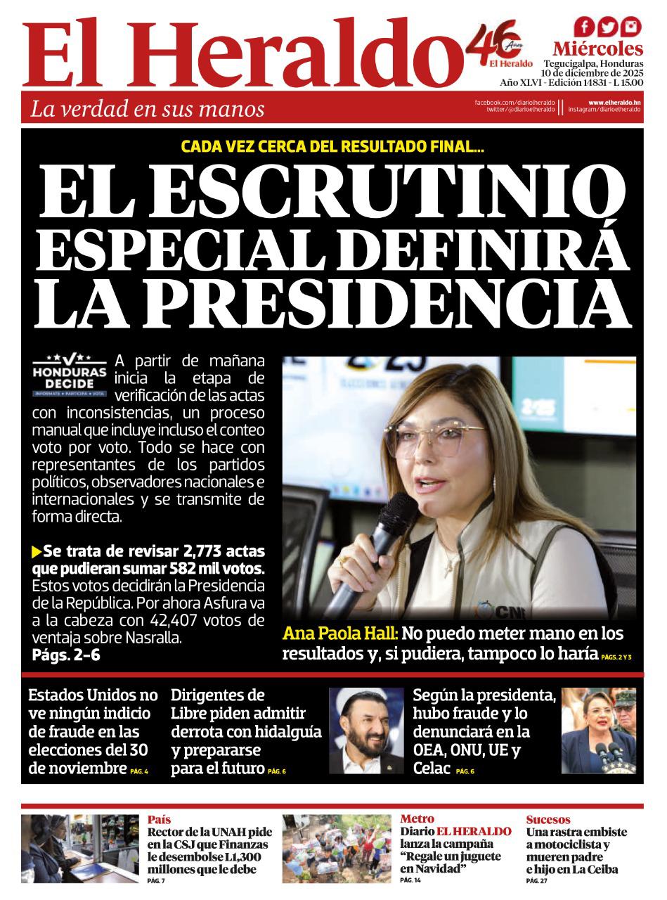 El escrutinio especial definirá la Presidencia