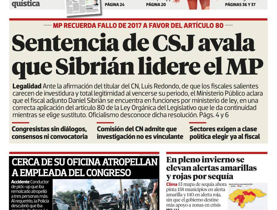 Sentencia de CSJ avala que Sibrián lidere el MP