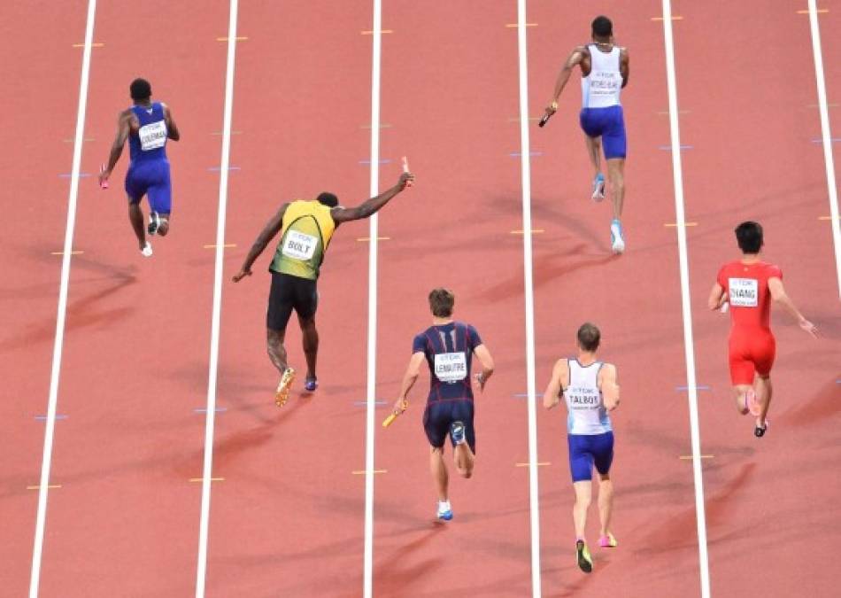 Las tristes imágenes de la lesión de Usain Bolt en Londres 2017