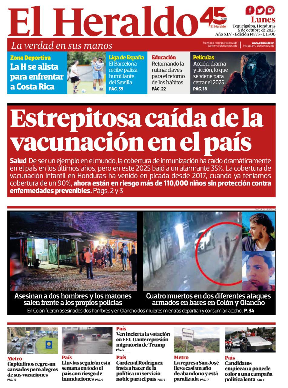 Estrepitosa caída de la vacunación en el país