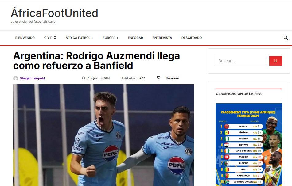 Lo que dicen los medios y periodistas de Argentina por fichaje de Rodrigo Auzmendi con Banfield