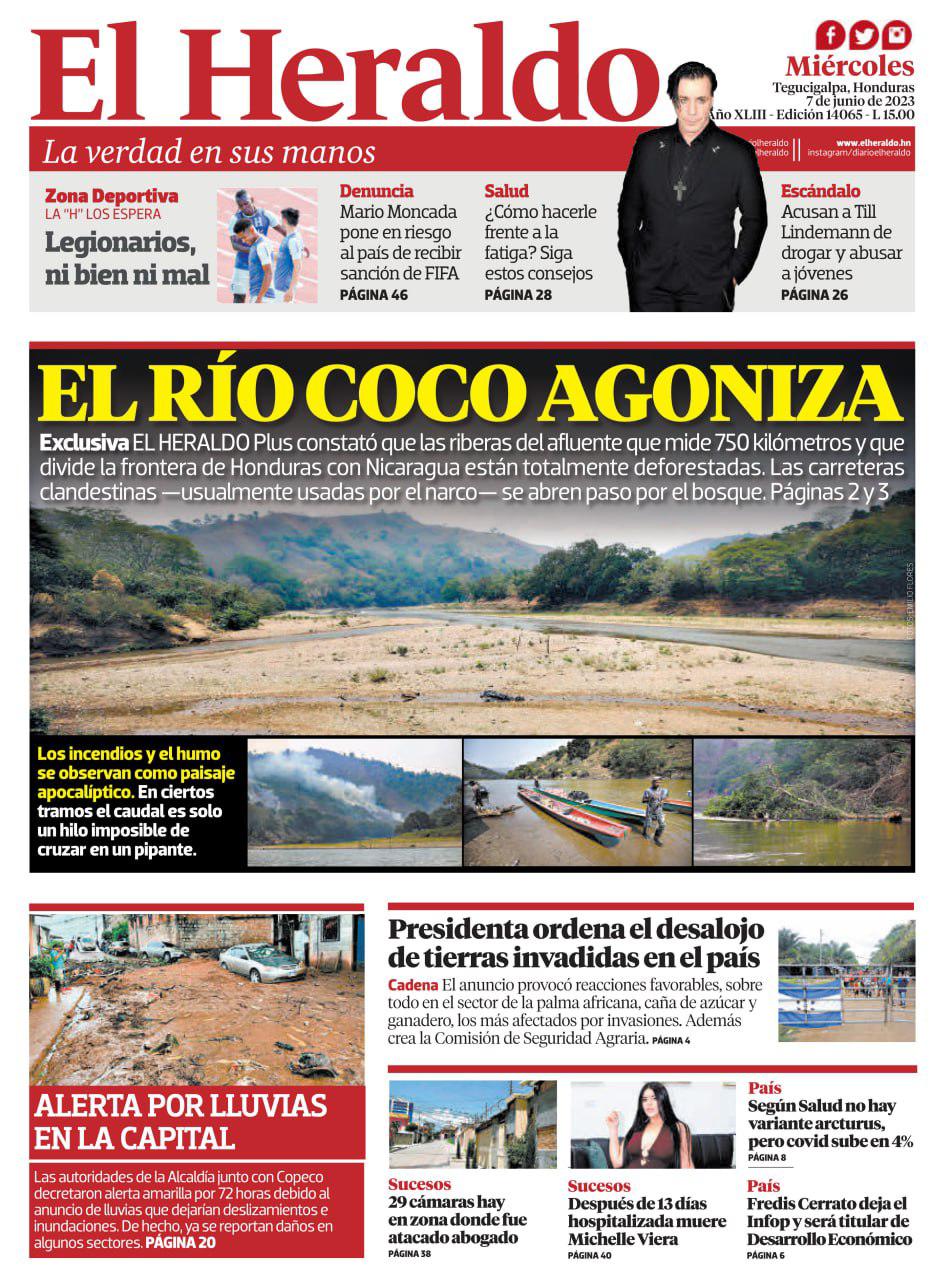 El río Coco agoniza