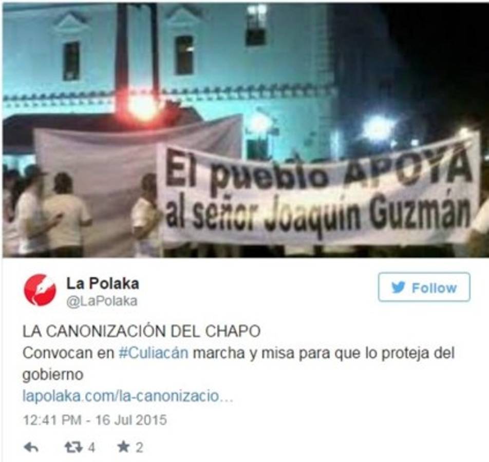 Jóvenes protagonizan marcha en apoyo al 'Chapo' Guzmán