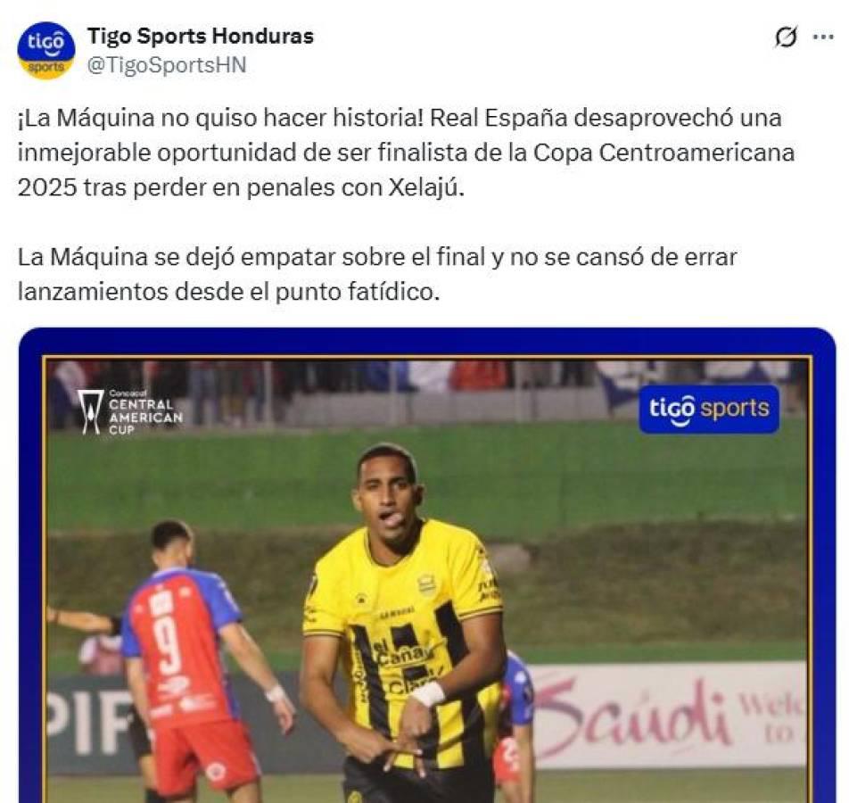 Así reaccionaron los medios y periodistas tras eliminación de Real España de Copa Centroamericana