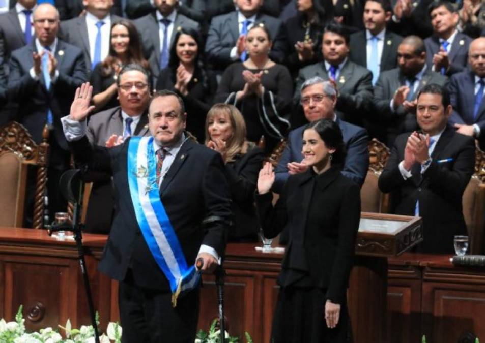 FOTOS: Así fue la toma de posesión de Giammattei, nuevo presidente de Guatemala