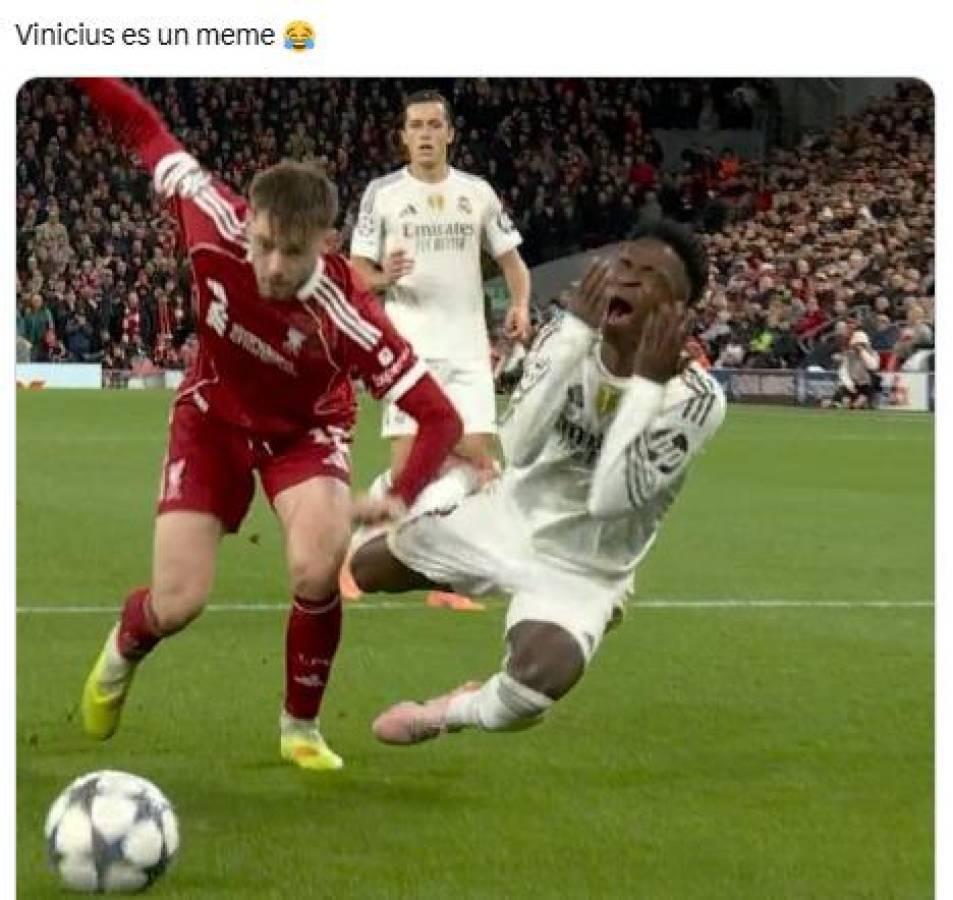 Vinicius y aficionados sufren: Los mejores memes que dejó el triunfo del Liverpool vs Real Madrid