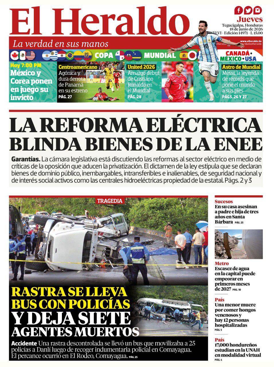 La reforma eléctrica blinda bienes de la ENEE