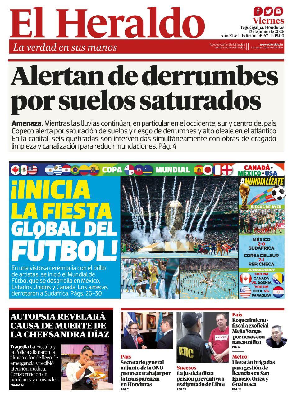 Alertan de derrumbes por suelos saturados