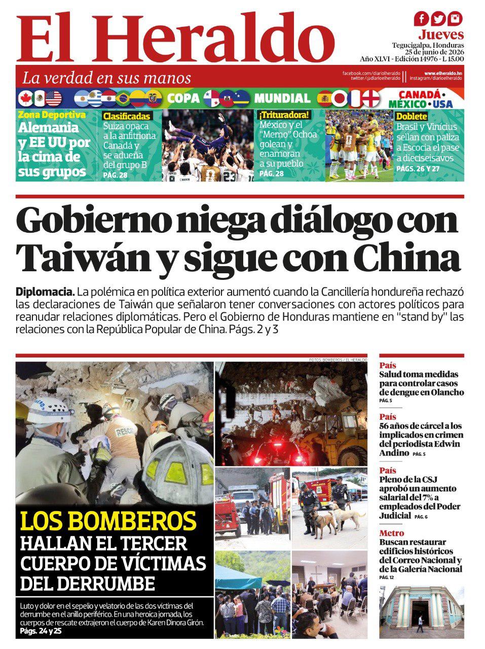 Gobierno niega diálogo con Taiwán y sigue con China