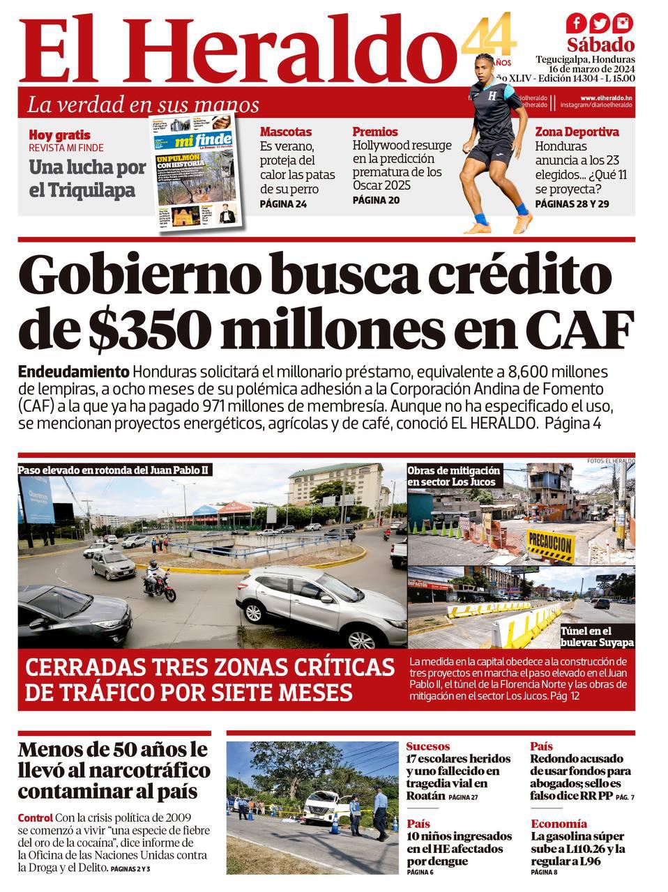 Gobierno busca crédito de $350 millones en CAF