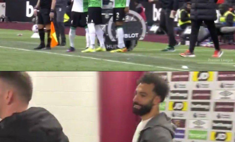 Salah se pelea con Klopp previo a ingresar en el West Ham-Liverpool
