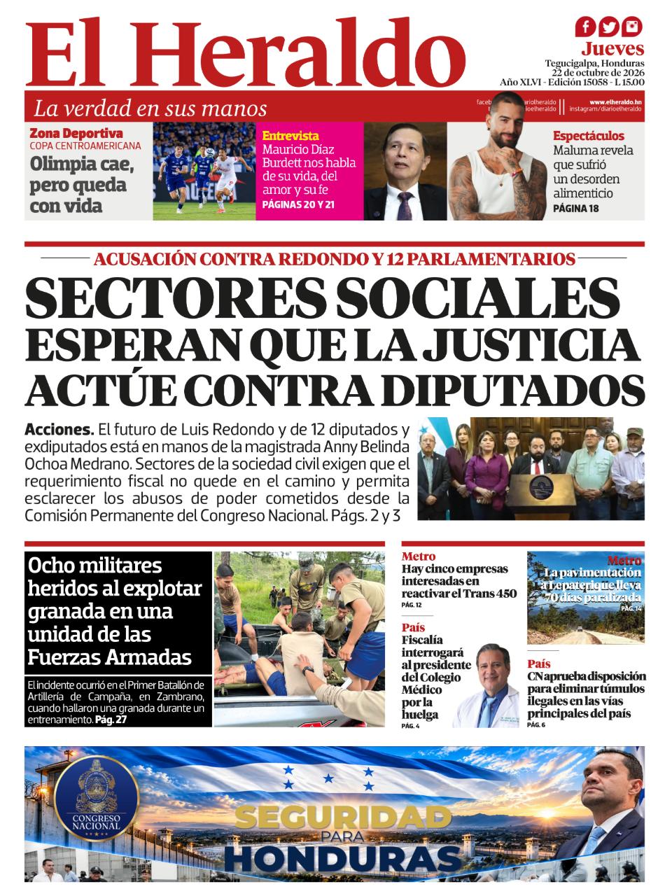 Sectores sociales esperan que la justicia actúe contra diputados