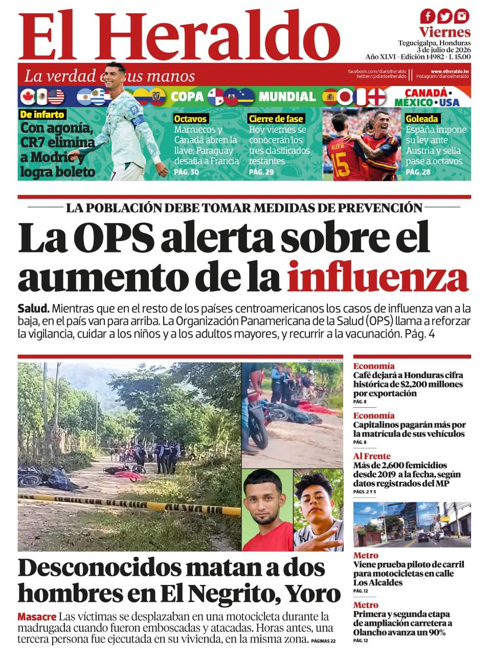 La OPS alerta sobre el aumento de la influenza