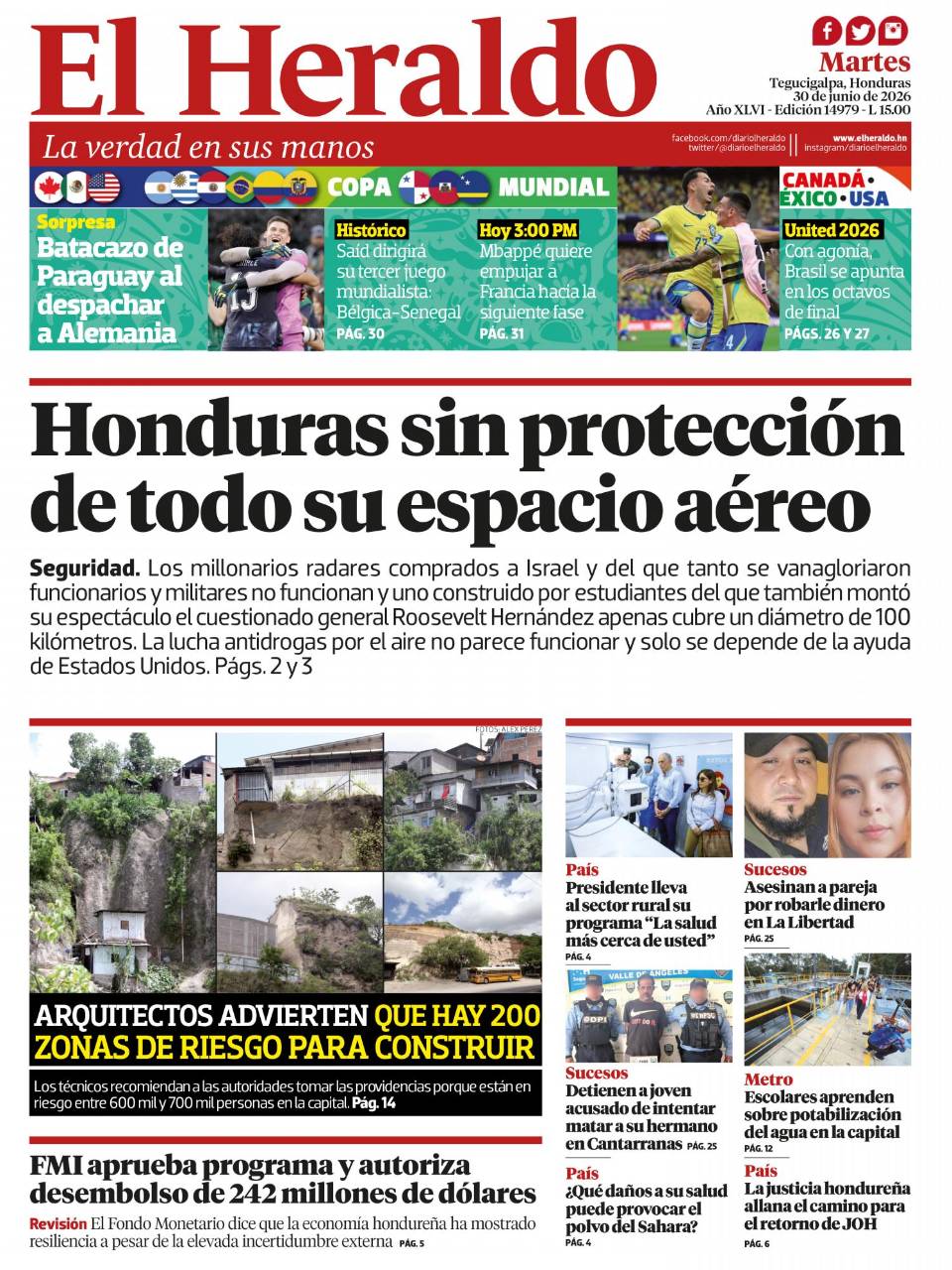 Honduras sin protección de todo su espacio aéreo