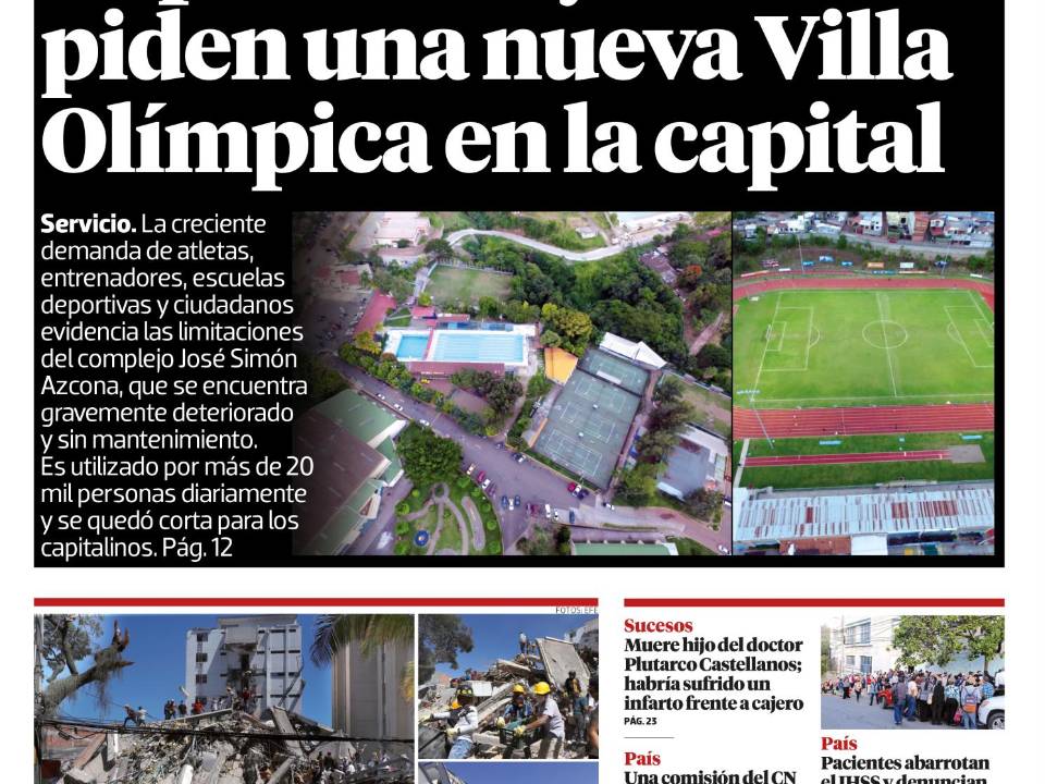 Deportistas y atletas piden una nueva Villa Olímpica en la capital