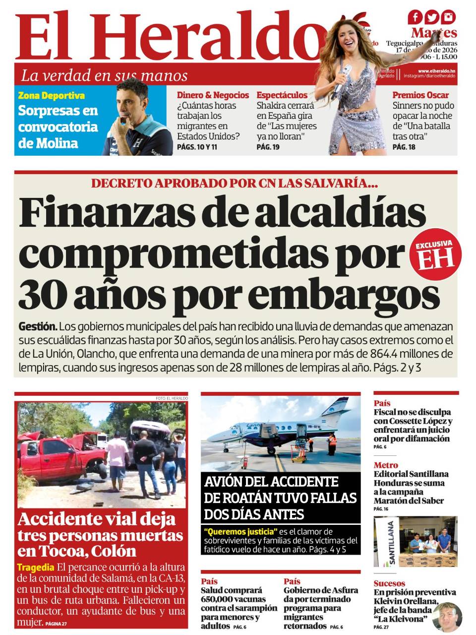 Finanzas de alcaldías comprometidas por 30 años por embargos