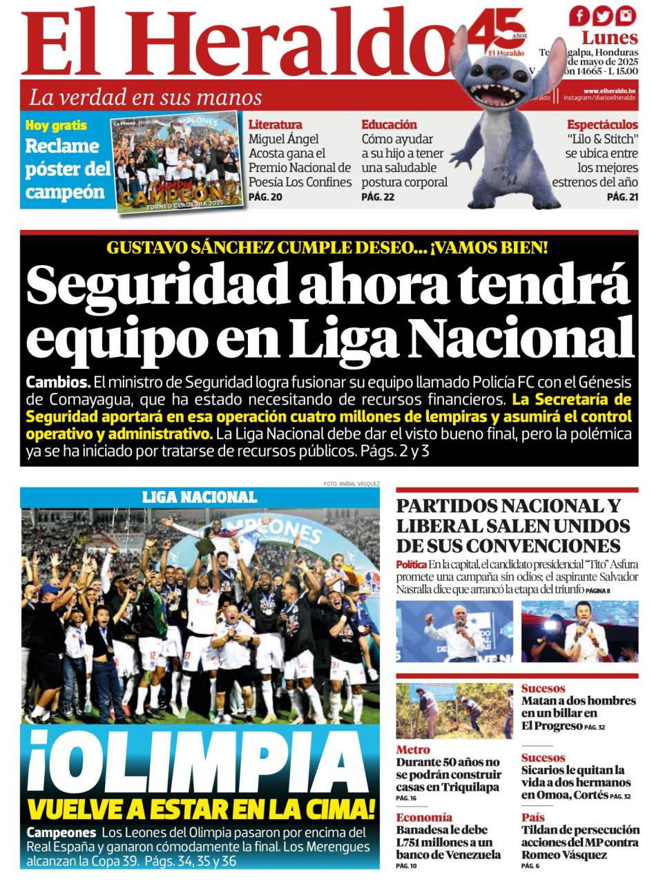 Seguridad ahora tendrá equipo en Liga Nacional