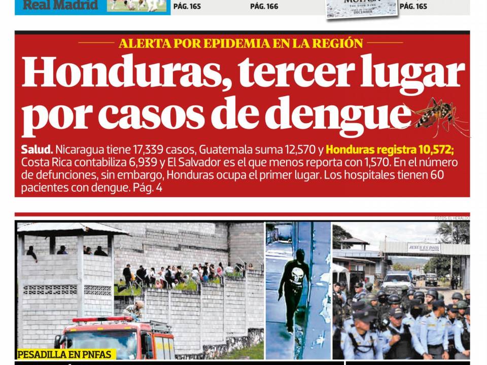 Honduras, tercer lugar por casos de dengue