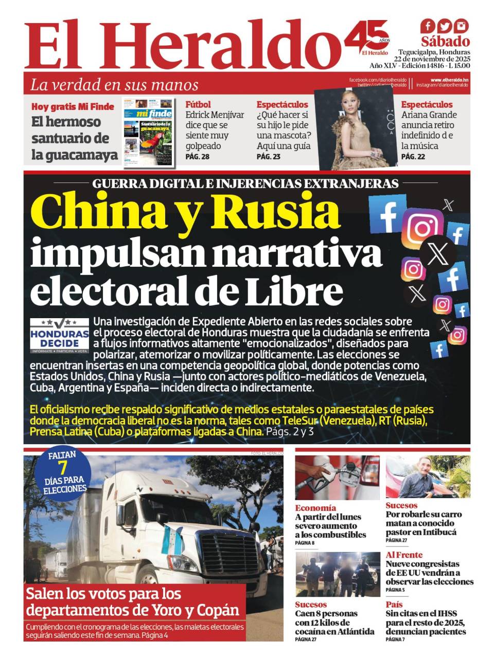 China y Rusia impulsan narrativa electoral de Libre
