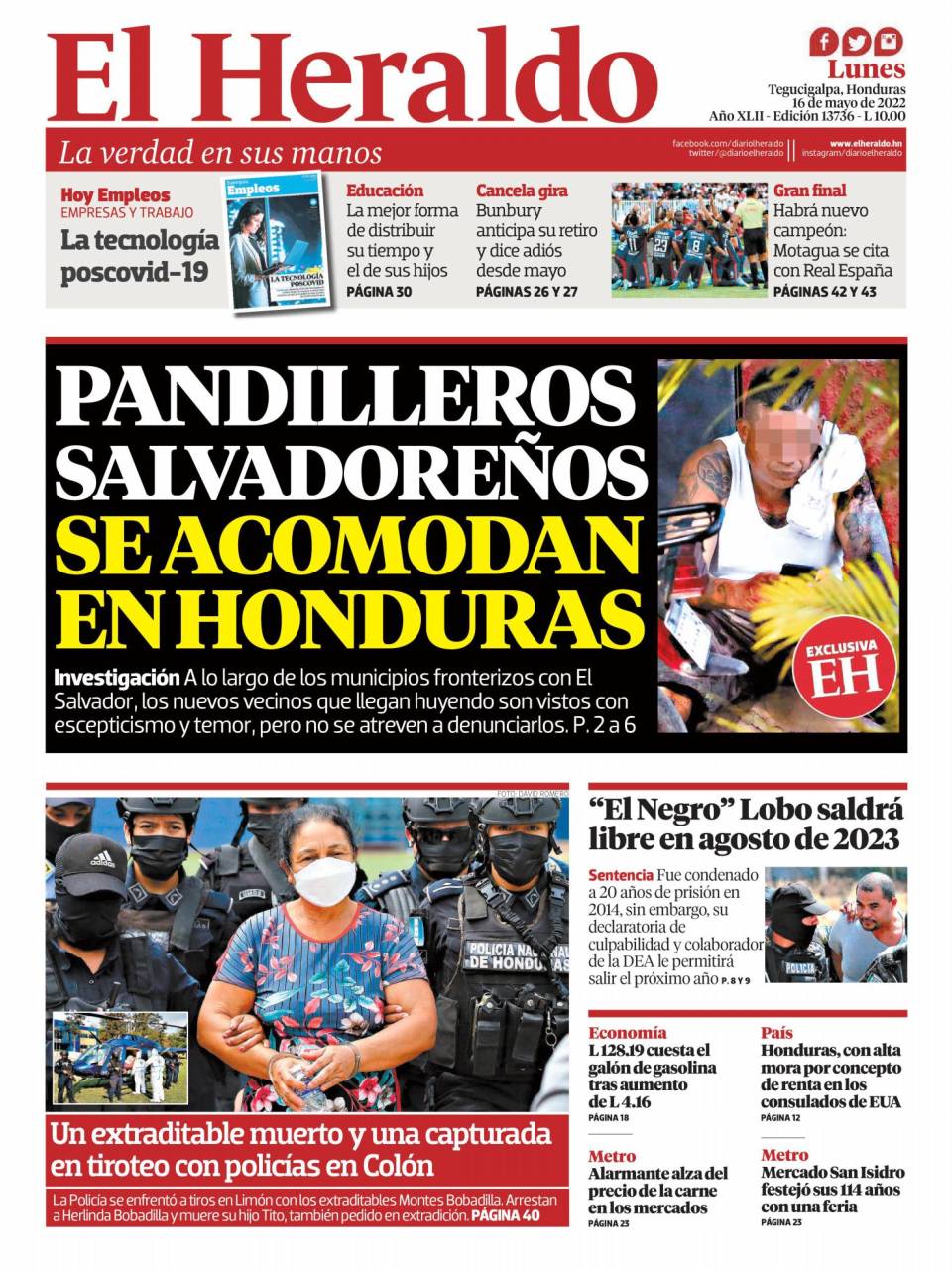 Pandilleros salvadoreños se acomodan en Honduras