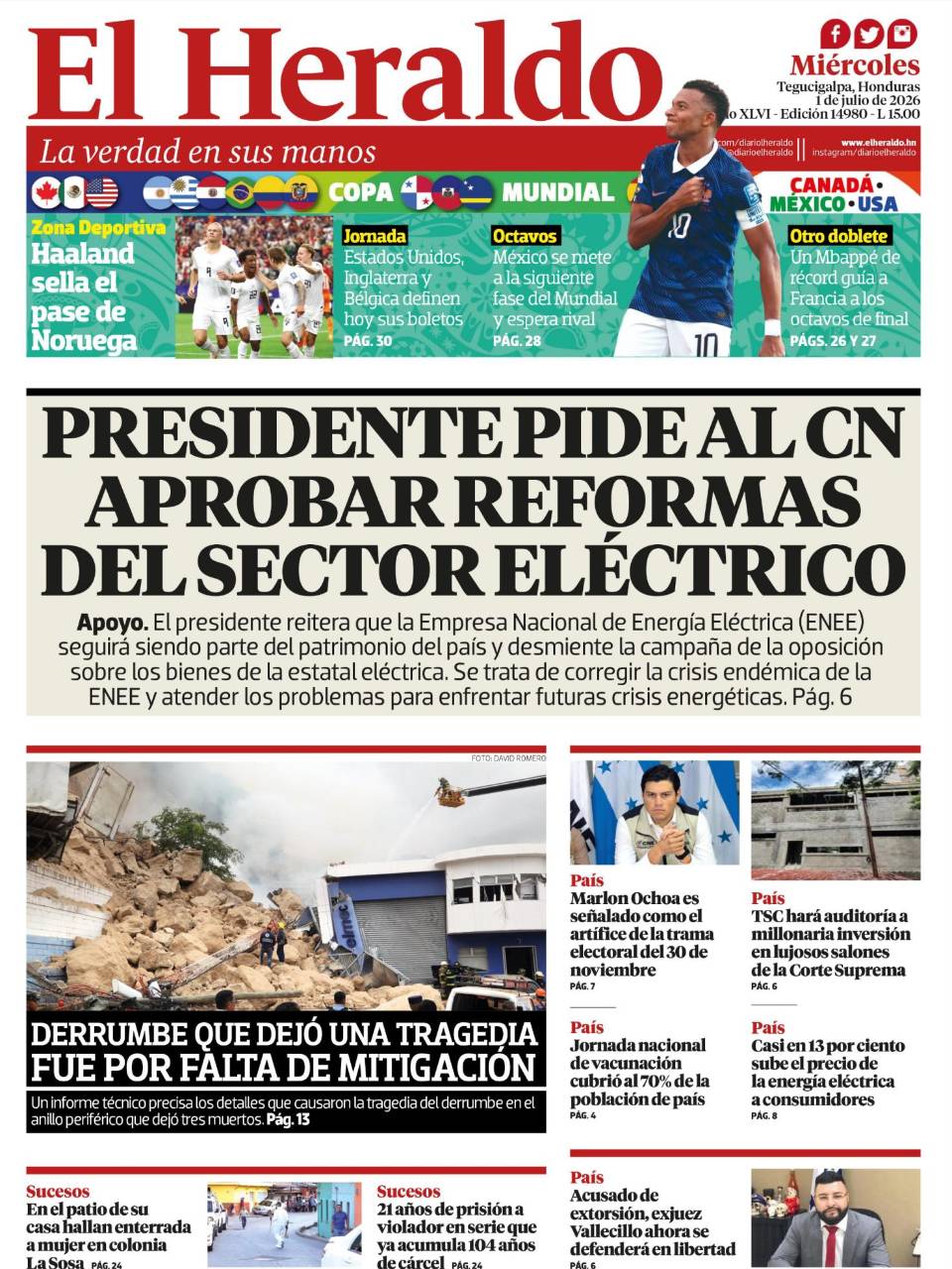 Presidente pide al CNE aprobar reformas del sector eléctrico