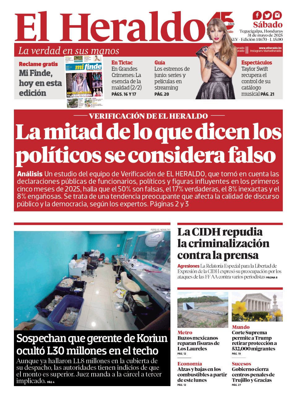 La mitad de lo que dicen los políticos se considera falso
