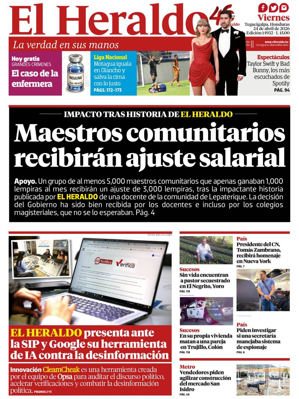 Maestros comunitarios recibirán ajuste salarial