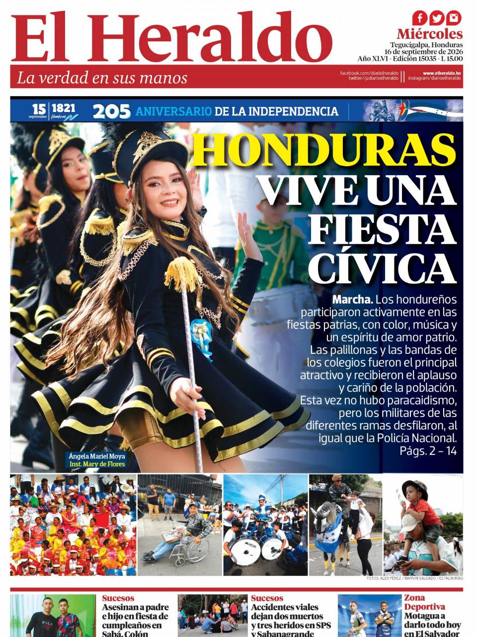 Honduras vive una fiesta cívica