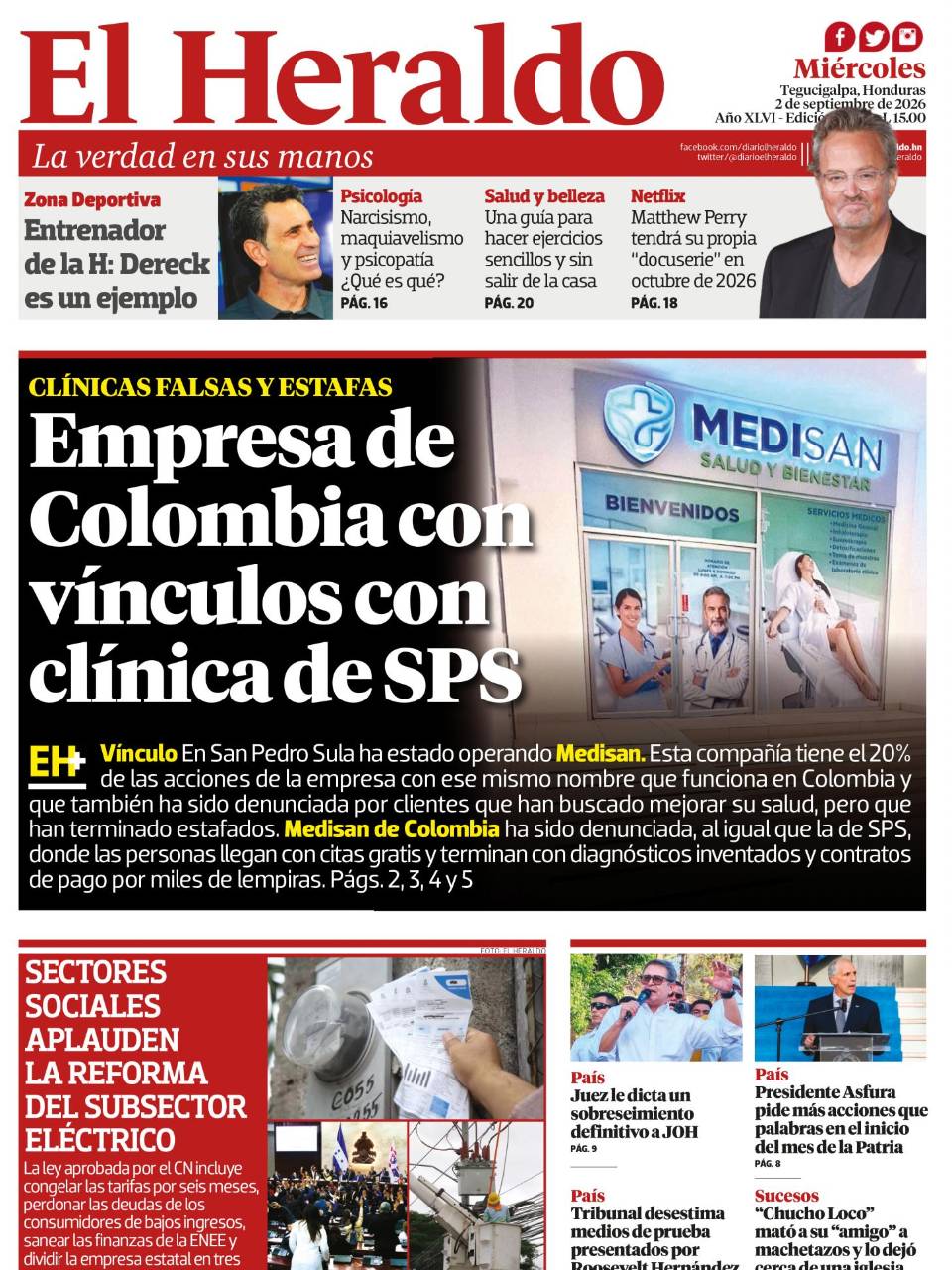 Empresa de Colombia con vínculos con clínica de SPS