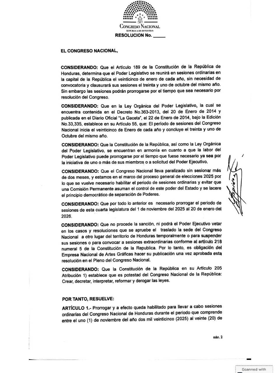 ¿Qué dice el decreto aprobado este martes durante la sesión de la oposición?