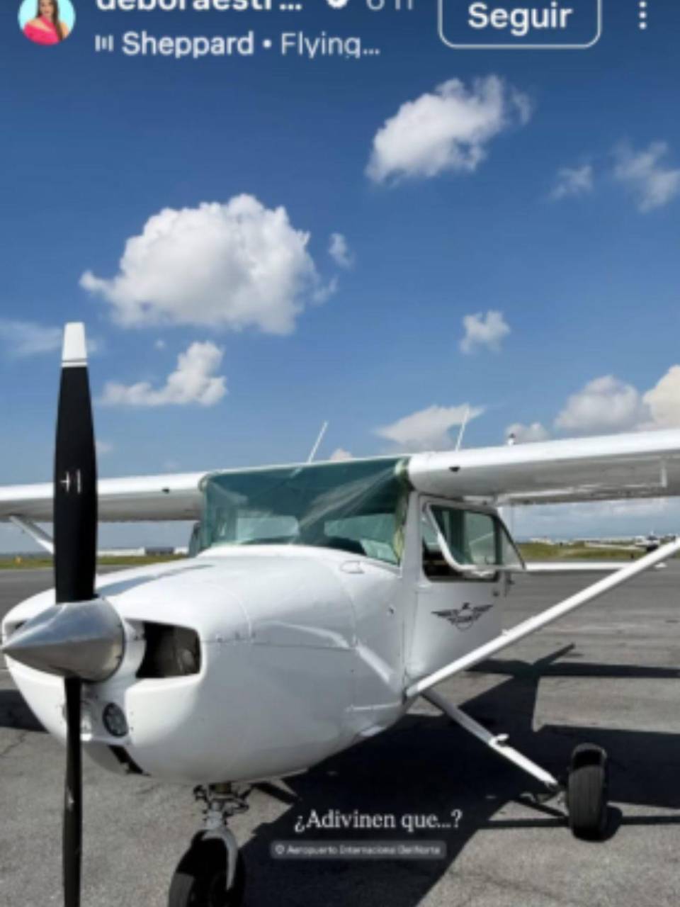 Esta fue la última publicación de Débora Estrella antes de morir en el accidente aéreo.