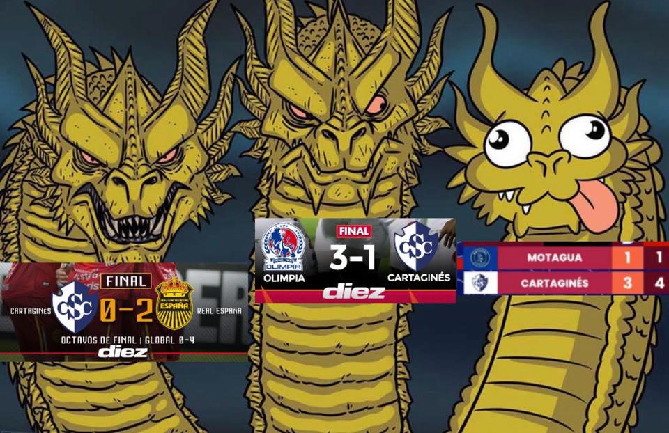 Burlas por todos lados: Los memes que dejó la goleada de Cartaginés a Motagua en el repechaje